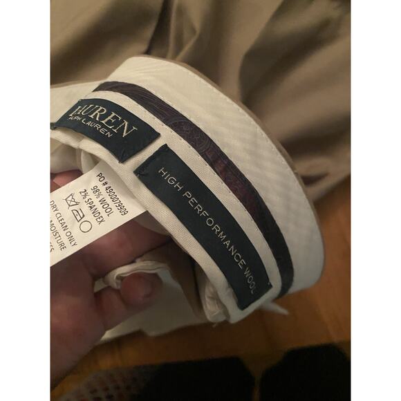 Ralph Lauren High Performance Wool Pant 38x30 Straight Classic Career Slacks - Picture 3 of 7